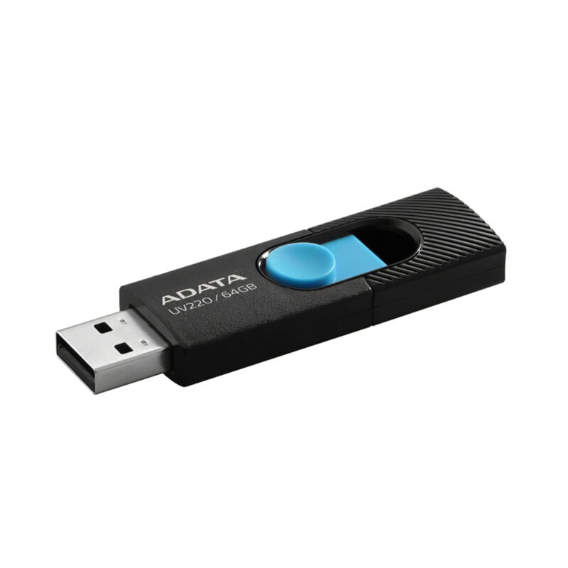Memorie externa 64GB Adata UV220, USB 2.0, AUV220-64G-RBKBL
