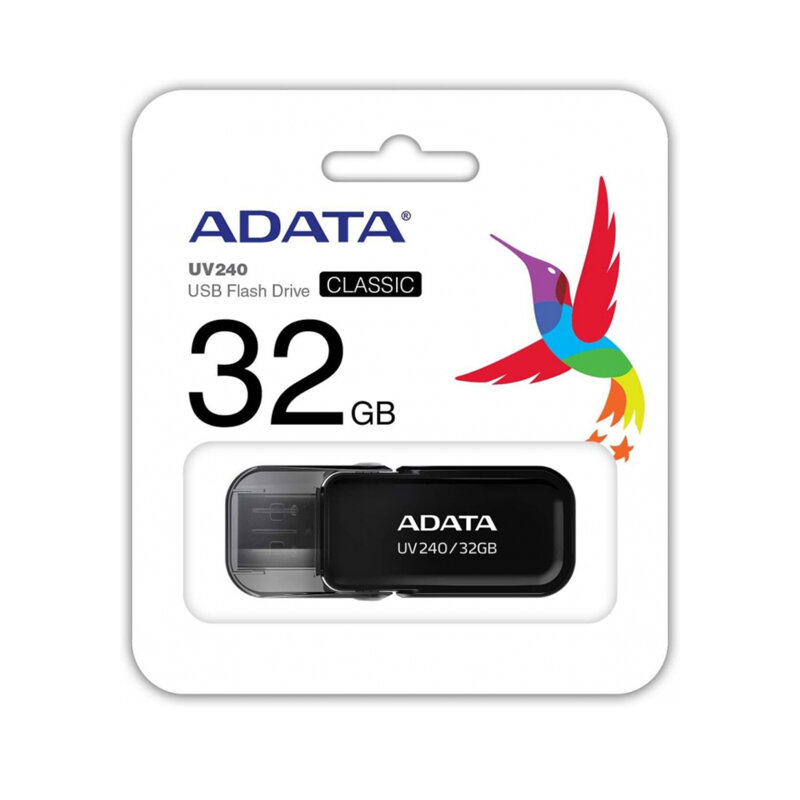 Memorie externa 32GB Adata UV240, USB 2.0, AUV240-32G-RBK
