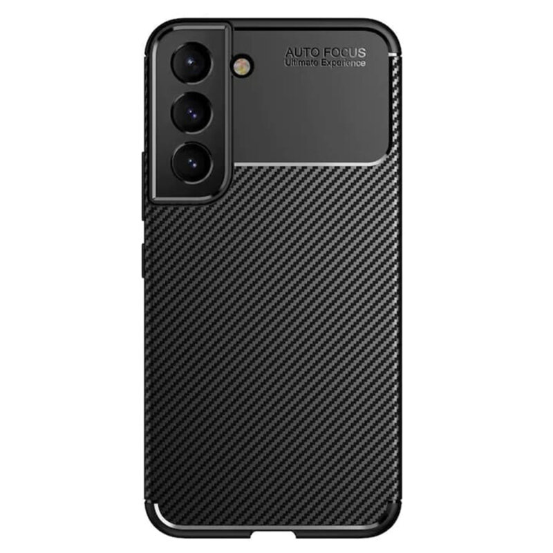 Husa Samsung Galaxy S21 5G Techsuit CarbonFiber, negru