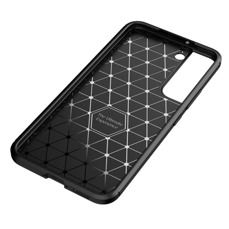Husa Samsung Galaxy S21 5G Techsuit CarbonFiber, negru