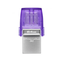 Memorie flash 64GB Kingston MicroDuo 3C, USB 3.2, DTDUO3CG3/64GB