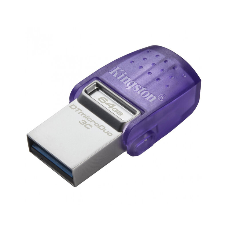 Memorie flash 64GB Kingston MicroDuo 3C, USB 3.2, DTDUO3CG3/64GB