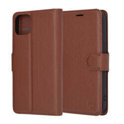 Husa iPhone 13 Techsuit Leather Folio, maro