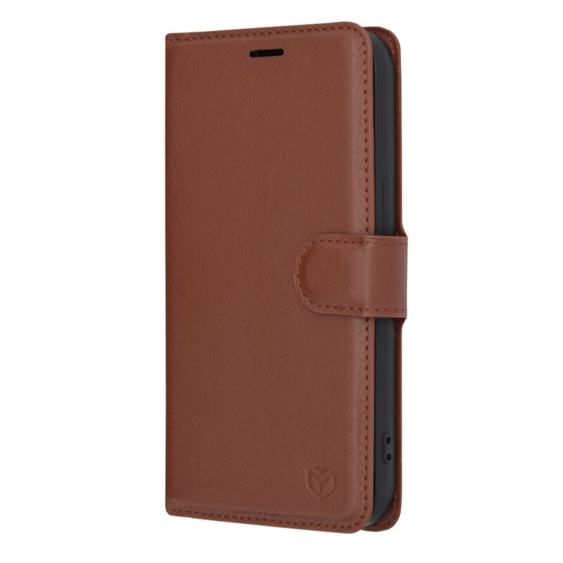 Husa iPhone 13 Techsuit Leather Folio, maro