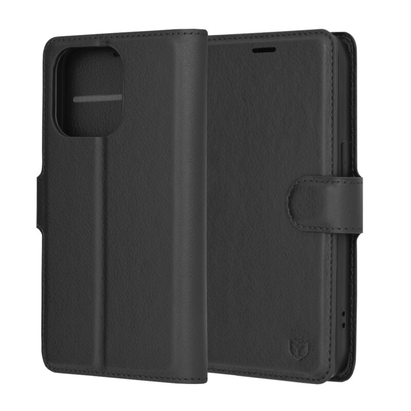 Husa iPhone 14 Pro Techsuit Leather Folio, negru