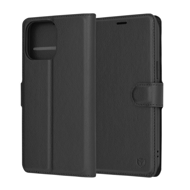 Husa iPhone 14 Pro Max Techsuit Leather Folio, negru