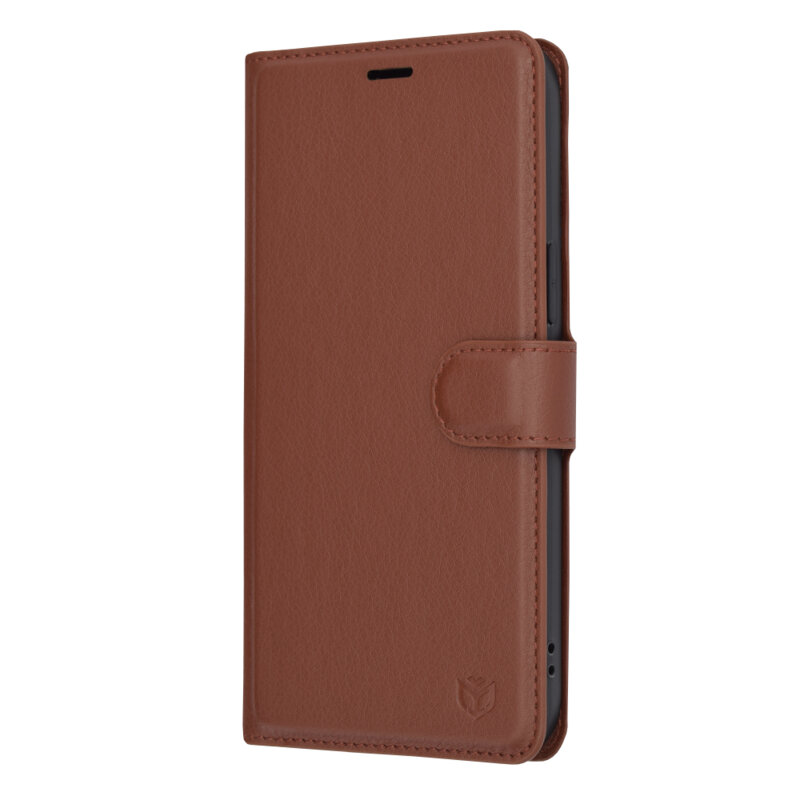 Husa iPhone 14 Pro Max Techsuit Leather Folio, maro