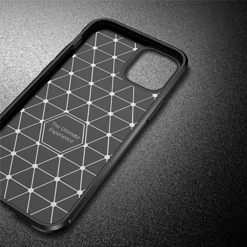 Husa iPhone 12 Techsuit CarbonFiber, negru