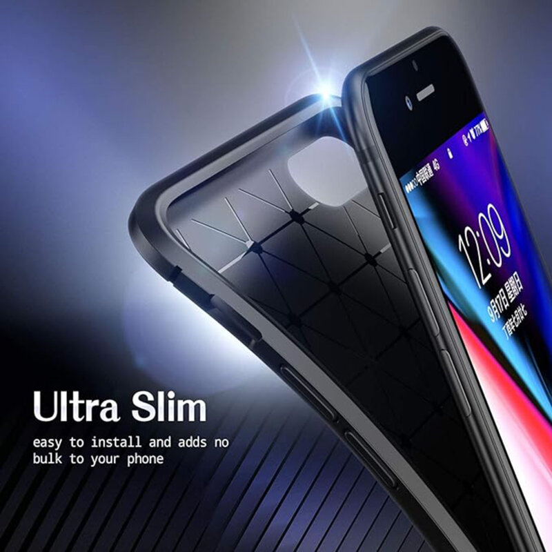 Husa iPhone 7 Techsuit CarbonFiber, negru
