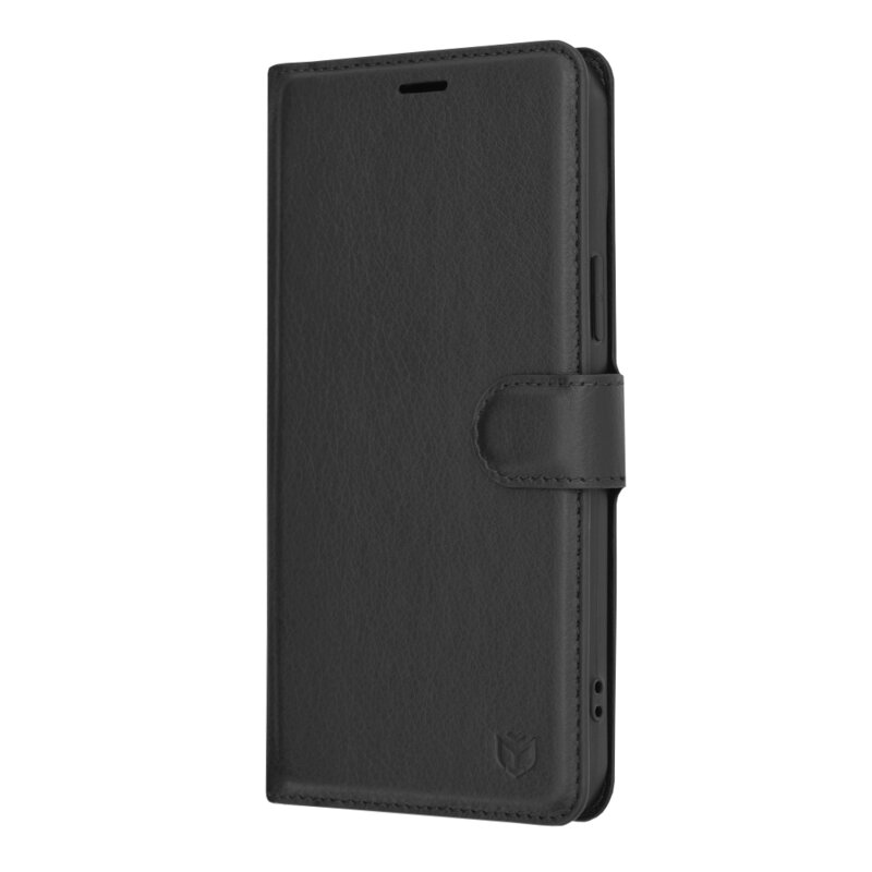 Husa iPhone 15 Plus Techsuit Leather Folio, negru
