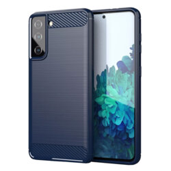 Husa Samsung Galaxy S20 FE Techsuit Carbon Silicone, albastru