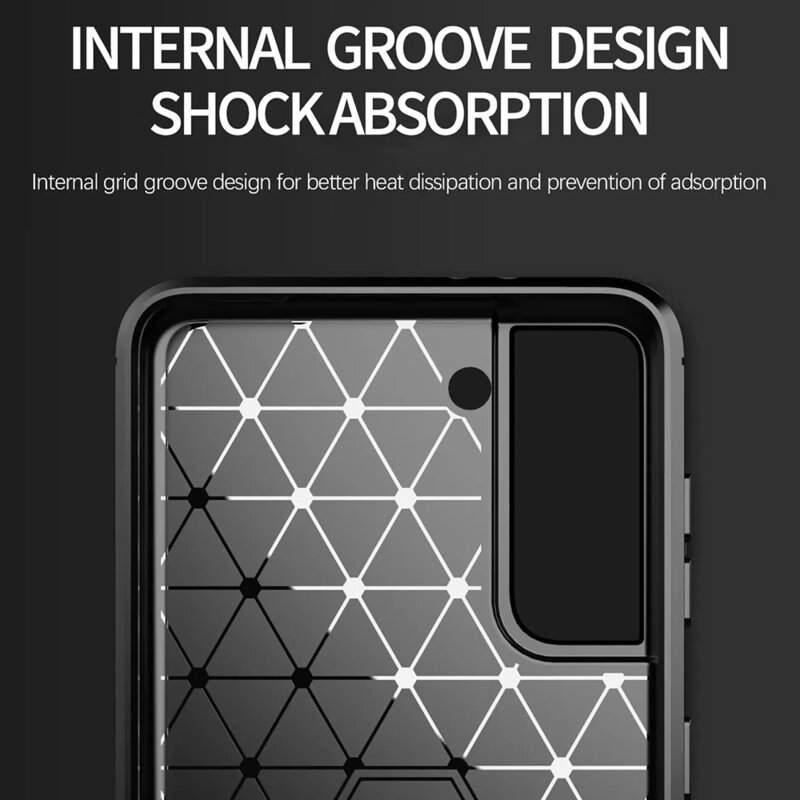 Husa Samsung Galaxy S20 FE Techsuit Carbon Silicone, albastru