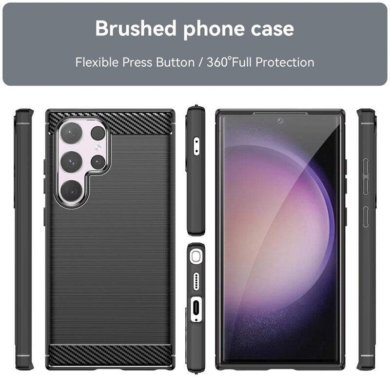 Husa Samsung Galaxy S20 Techsuit Carbon Silicone, albastru