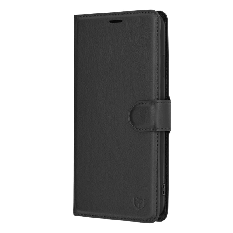 Husa iPhone XS Max Techsuit Leather Folio, negru