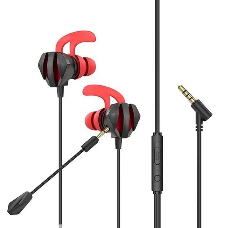 Casti gaming in-ear Jack 3.5mm cu microfon Hoco M105, negru