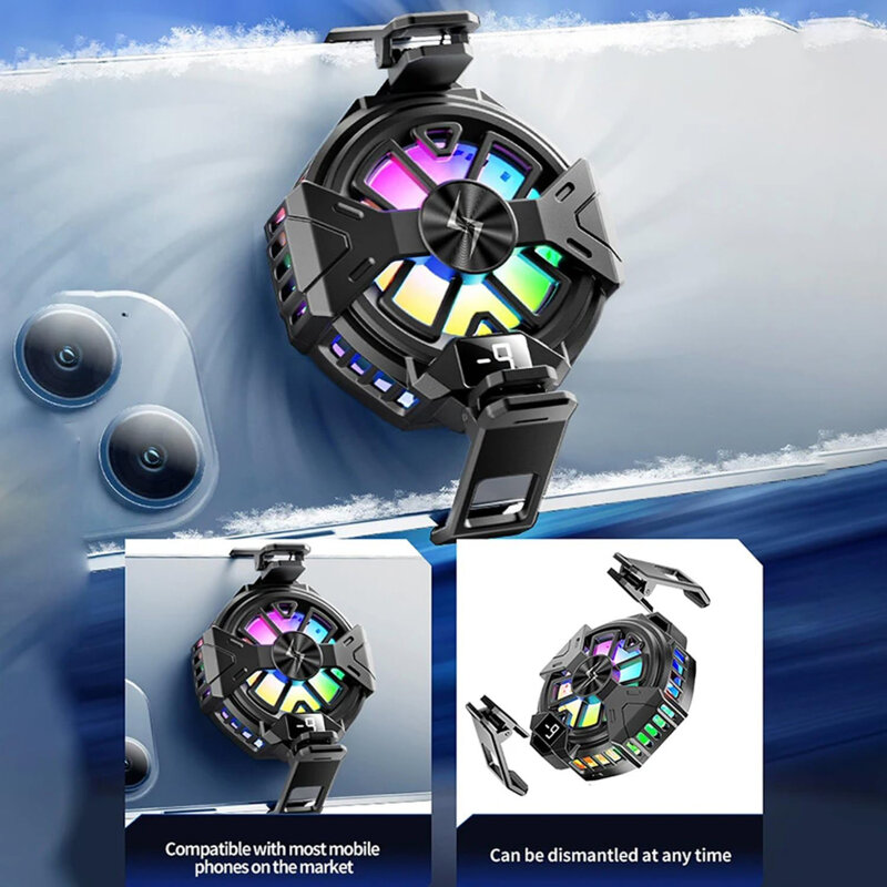 Cooler magnetic pentru telefon Techsuit, display, negru, P60