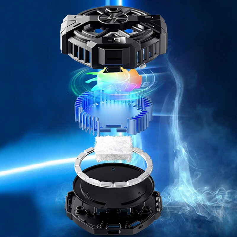 Cooler magnetic pentru telefon Techsuit, display, negru, P60