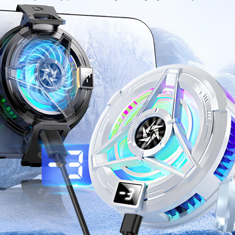 Cooler silentios telefon Techsuit, magnetic, negru, SL17