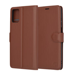 Husa Motorola Moto E22i Techsuit Leather Folio, maro