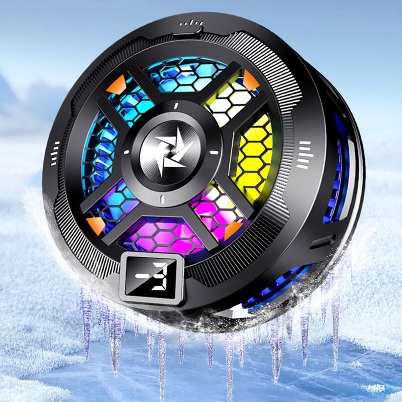 Cooler racire telefon cu RGB Techsuit, magnetic, negru, SL18