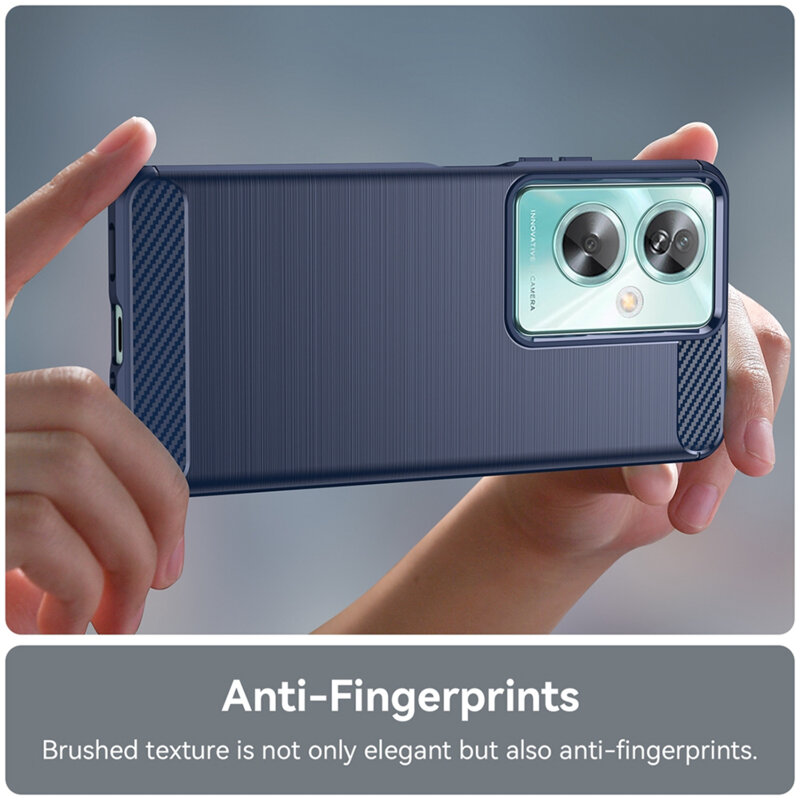 Husa Oppo A79 5G Techsuit Carbon Silicone, albastru