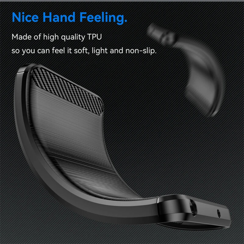 Husa Motorola Moto G14 Techsuit Carbon Silicone, albastru