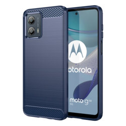 Husa Motorola Moto G53 Techsuit Carbon Silicone, albastru