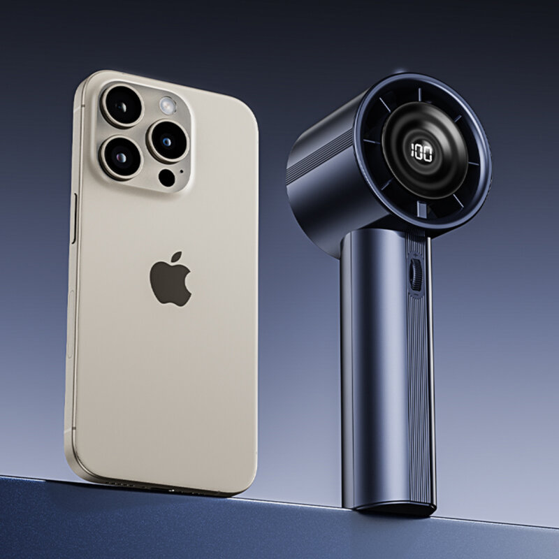 Mini ventilator portabil cu baterie Techsuit CT-111, albastru