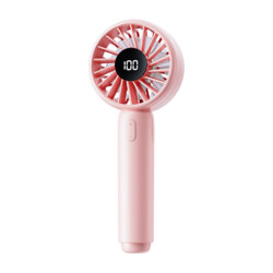 Mini ventilator de mana portabil Techsuit CT-110, roz
