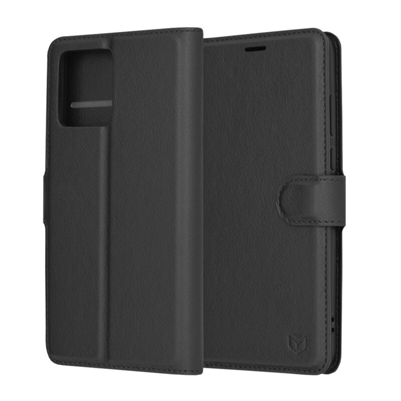 Husa Motorola Moto G84 Techsuit Leather Folio, negru