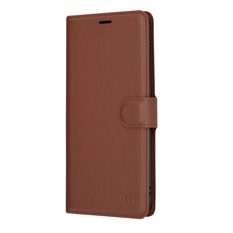 Husa Nothing Phone (2) Techsuit Leather Folio, maro