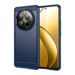 Husa Realme 12 Pro+ Techsuit Carbon Silicone, albastru