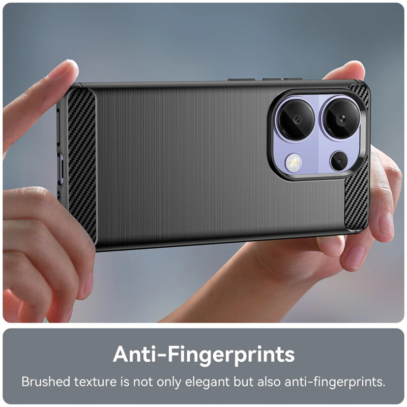 Husa Xiaomi Redmi Note 13 Pro 4G Techsuit Carbon Silicone, albastru