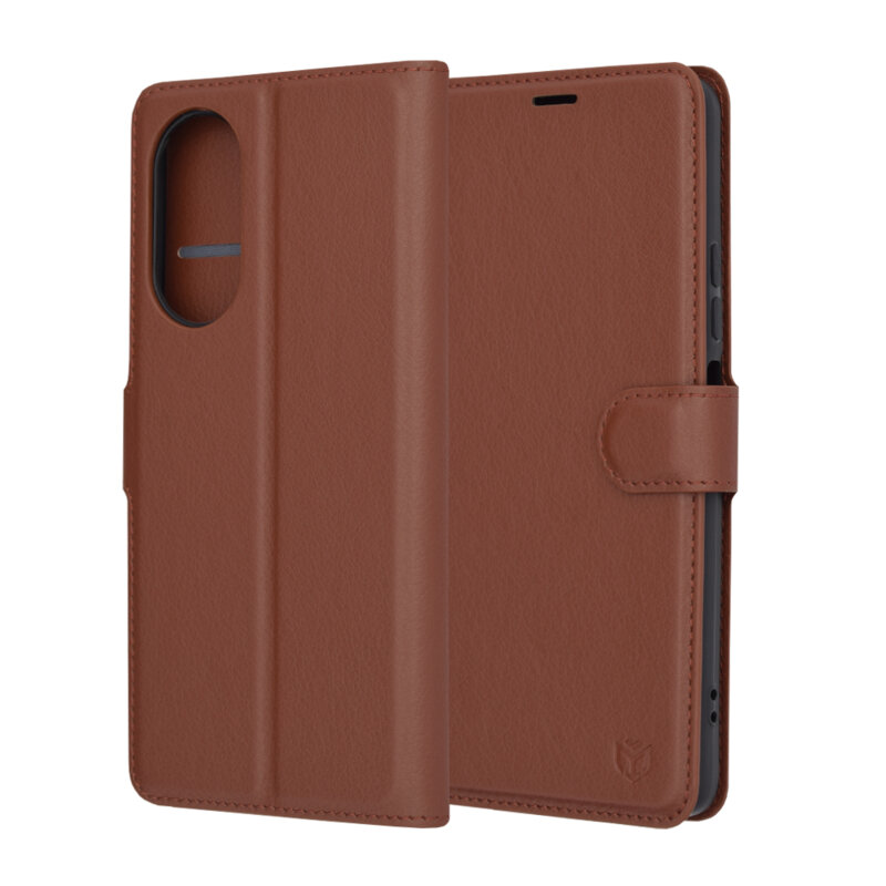 Husa Oppo A58 4G Techsuit Leather Folio, maro