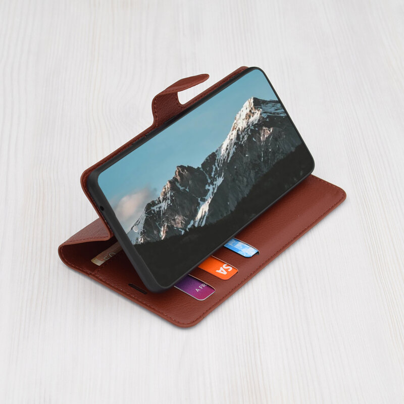 Husa Oppo A58 4G Techsuit Leather Folio, maro