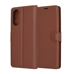 Husa Oppo A58 5G Techsuit Leather Folio, maro