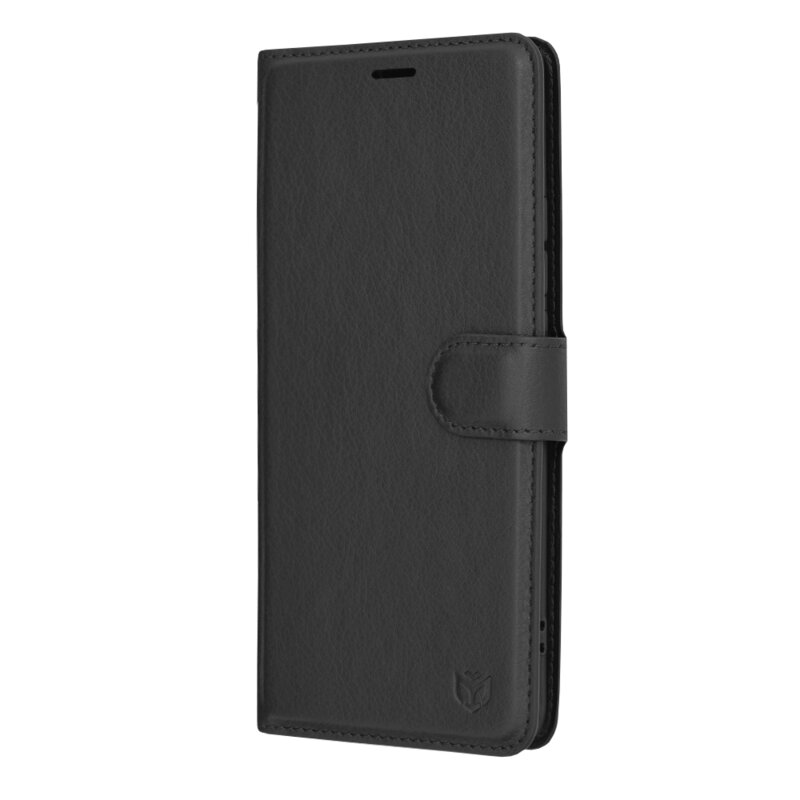 Husa Oppo Reno10 Techsuit Leather Folio, negru