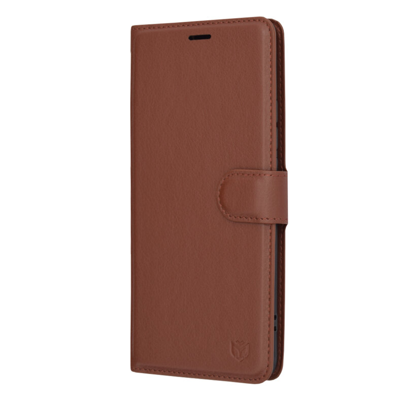 Husa Oppo Reno10 Techsuit Leather Folio, maro