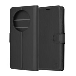 Husa Realme 12 Pro+ Techsuit Leather Folio, negru