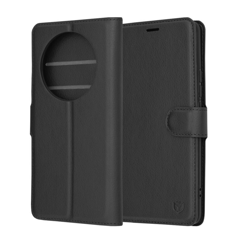 Husa Realme 12 Pro+ Techsuit Leather Folio, negru