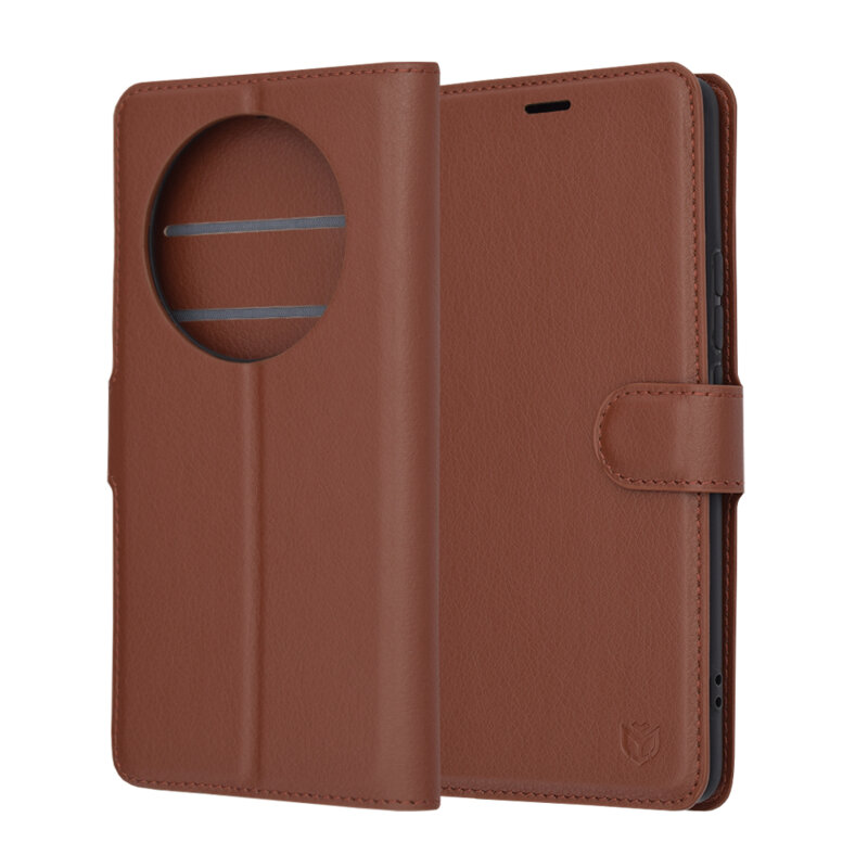 Husa Realme 12 Pro Techsuit Leather Folio, maro