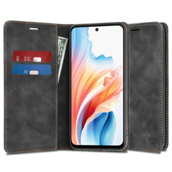 Husa piele Oppo A79 5G Techsuit Confy Cover, negru
