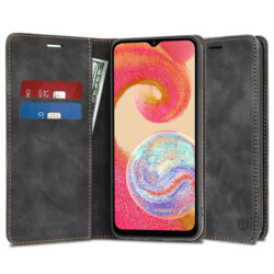 Husa piele Samsung Galaxy A04e Techsuit Confy Cover, negru