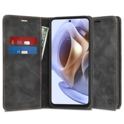 Husa piele Motorola Moto G31 Techsuit Confy Cover, negru