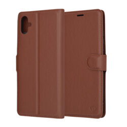 Husa Samsung Galaxy A04e Techsuit Leather Folio, maro