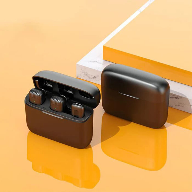 [Pachet 2x] Lavaliera wireless Type-C Techsuit LW4, negru