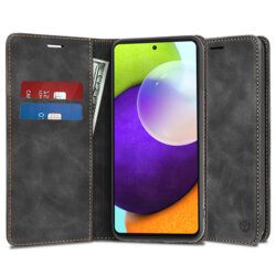 Husa piele Samsung Galaxy A52 4G Techsuit Confy Cover, negru
