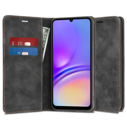 Husa piele Samsung Galaxy A05 Techsuit Confy Cover, negru