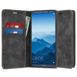 Husa piele Huawei Mate 10 Pro Techsuit Confy Cover, negru