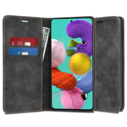 Husa piele Samsung Galaxy A51 4G Techsuit Confy Cover, negru